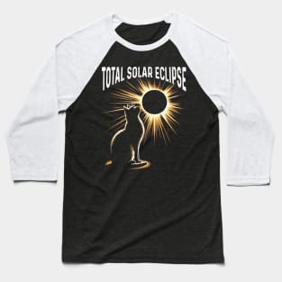 Solar Eclipse 2024 Shirt Total Eclipse April 8th 2024 Cat Baseball T-Shirt